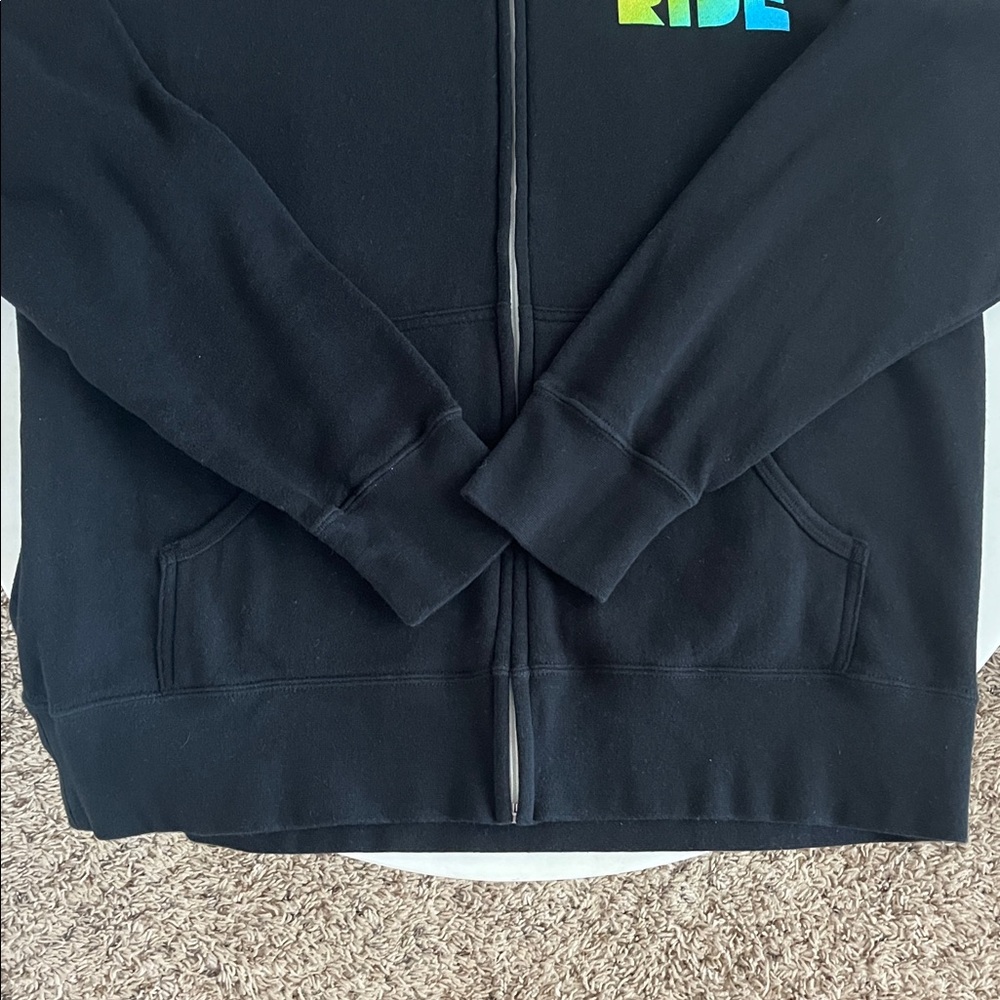 Jason Mraz Concert Full-Zip Hoodie Large Black Drawstrings Colorful Graphic - Picture 6 of 14